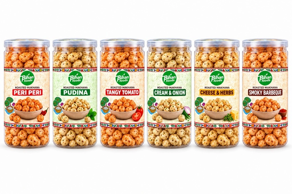 Bihan Foods 6 Makhana Flavors
