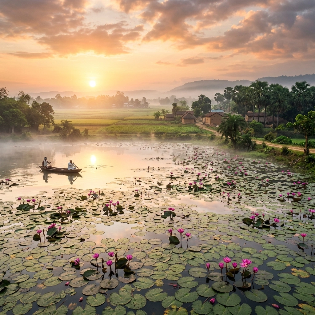Mithila Makhana Lotus Wetland